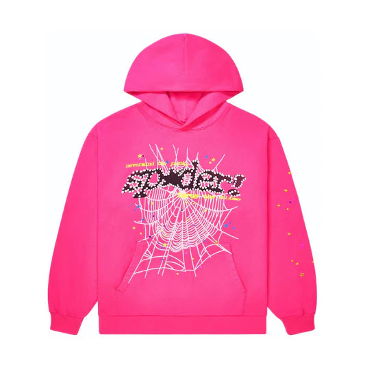 SP5DER P!NK HOODIE