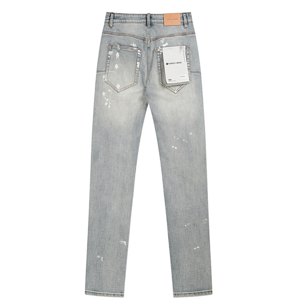 Purple Paint Splatter Jeans