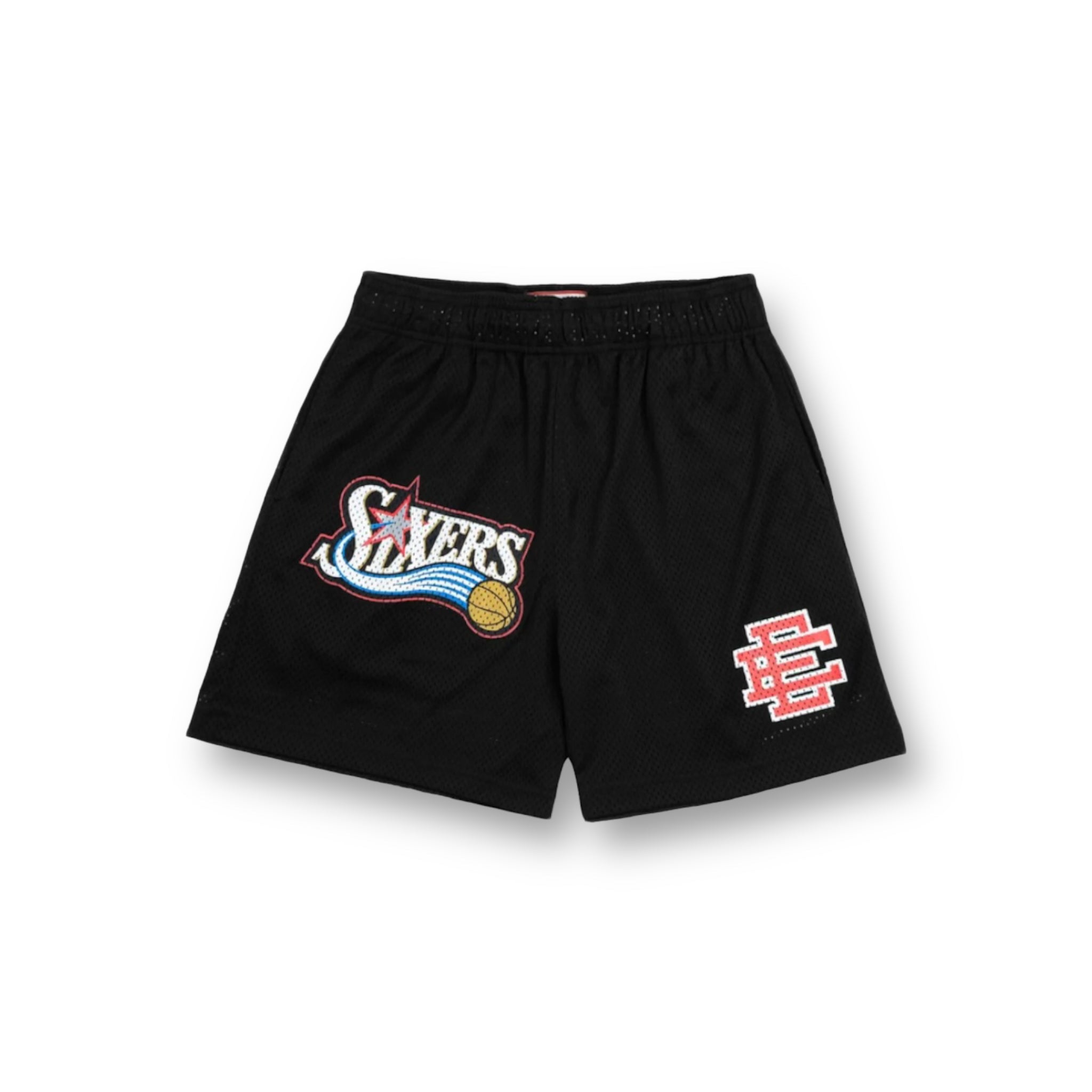 Eric Emanuel Red 76 Sixer's Shorts