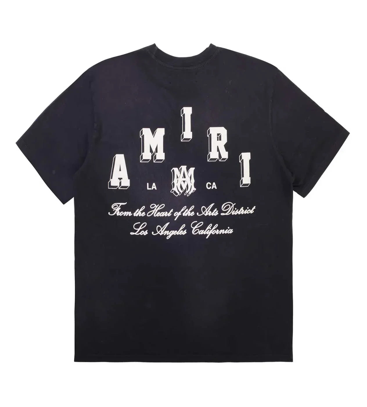 Amiri Collegiate Black Tee