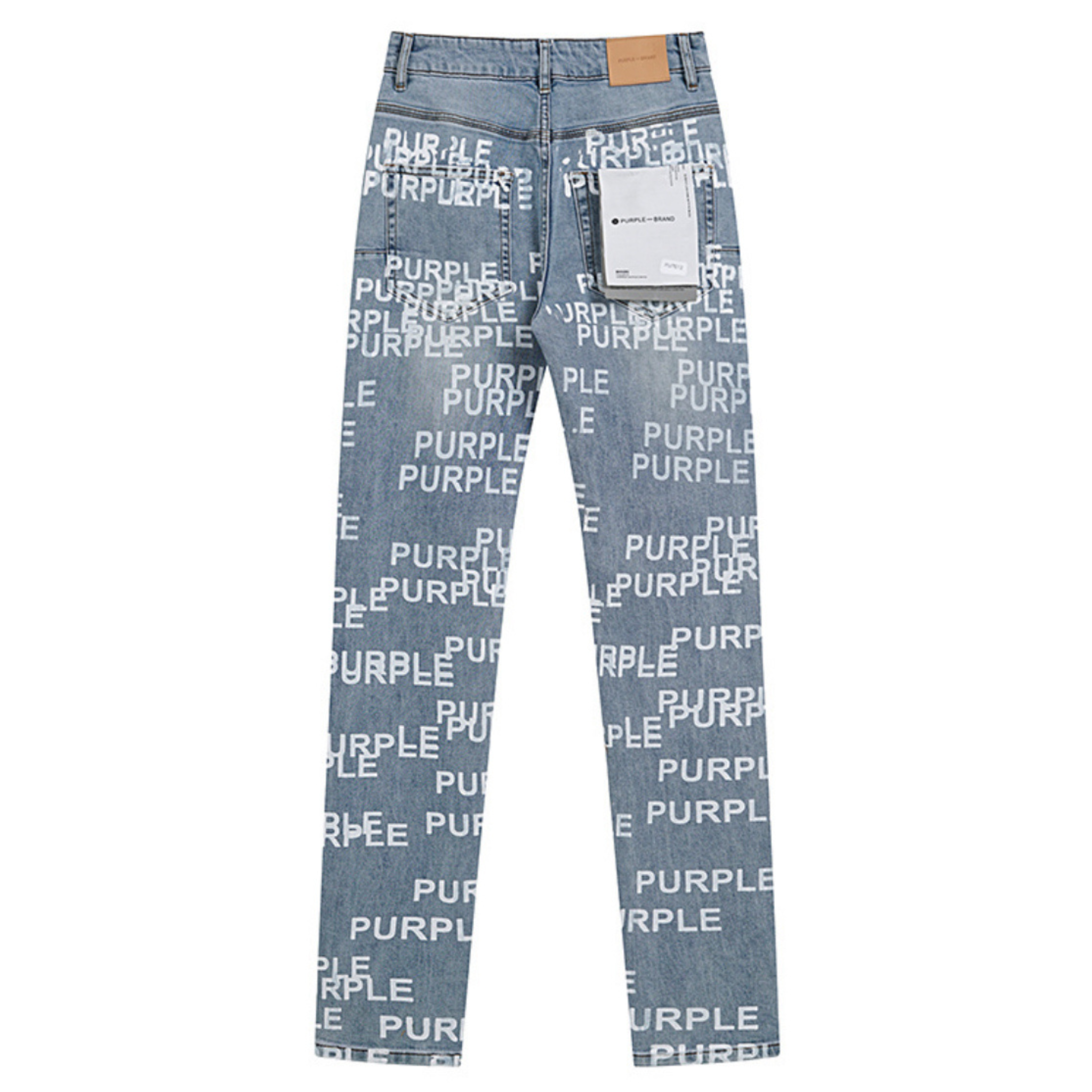 Purple Stamped Jeans