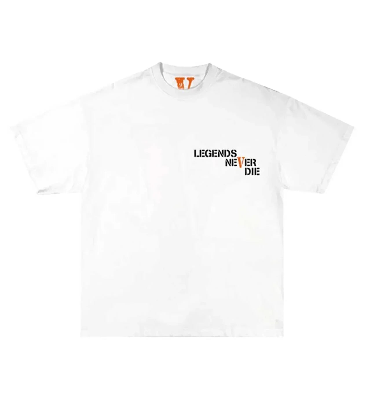 Vlone juice WRLD butterfly t-shirt white